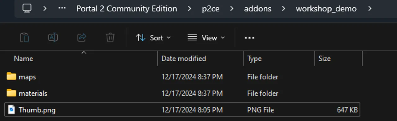 Addon folder Addon folder